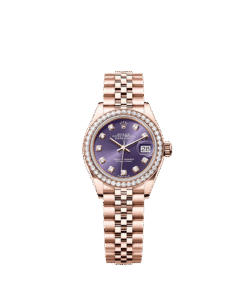 Rolex Lady-Datejust 28 mm Everose gold and diamonds 279135rbr-0011