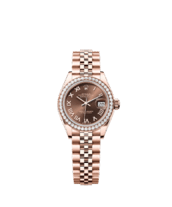 Rolex Lady-Datejust 28 mm Everose gold and diamonds 279135rbr-0012