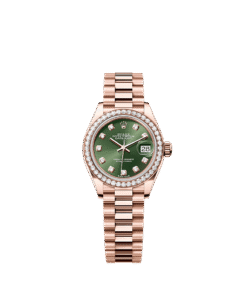 Rolex Lady-Datejust 28 mm Everose gold and diamonds 279135rbr-0014