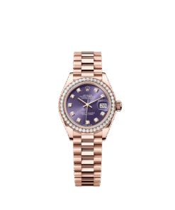 Rolex Lady-Datejust 28 mm Everose gold and diamonds 279135rbr-0020