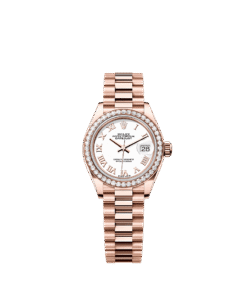 Rolex Lady-Datejust 28 mm Everose gold and diamonds 279135rbr-0023
