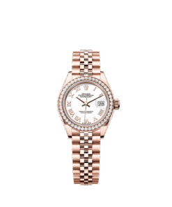 Rolex Lady-Datejust 28 mm Everose gold and diamonds 279135rbr-0024