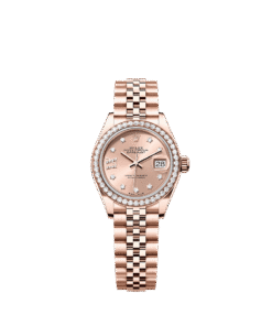 Rolex Lady-Datejust 28 mm Everose gold and diamonds 279135rbr-0030