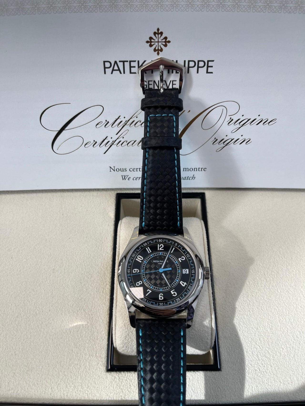 DATE. SWEEP SECONDS. White gold 6007G-011 - Image 4