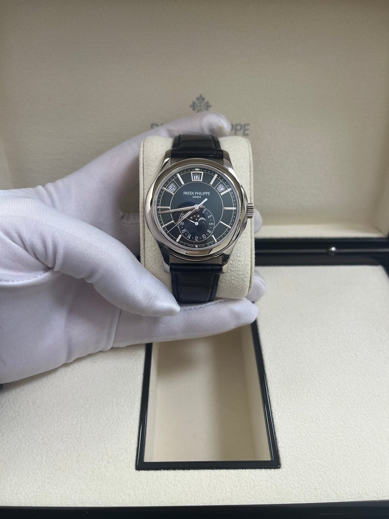 Patek Philippe Complications Annual Calendar Moon Phases (Ref# 5205G-013) - Image 10