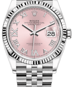 Rolex Datejust 36 Jubilee Pink Roman Dial Ladies (Reference 126234)