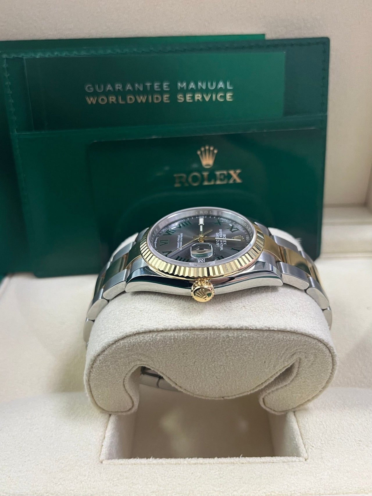 Rolex Datejust 36mm Wimbledon Dial Yellow Gold and Steel 126233 - Image 5