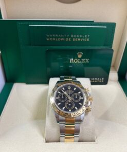 Alternative view of Rolex Daytona 40mm Yellow Rolesor Cosmograph - Black Index Dial (Ref# 116503)