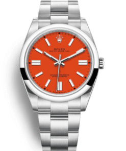 Rolex Oyster Perpetual 41 Red Dial Oyster Bracelet 124300